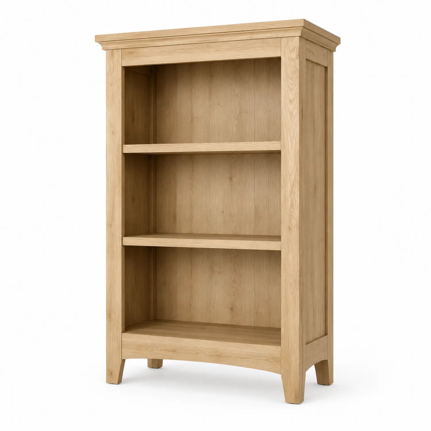 Libreria in Legno 3 Ripiani Naturale 120x80x30 cm