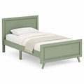 Letto Singolo in Legno Verde 200x100 cm
