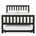 Letto matrimoniale nero in MDF con rete estraibile 200 x 160 cm